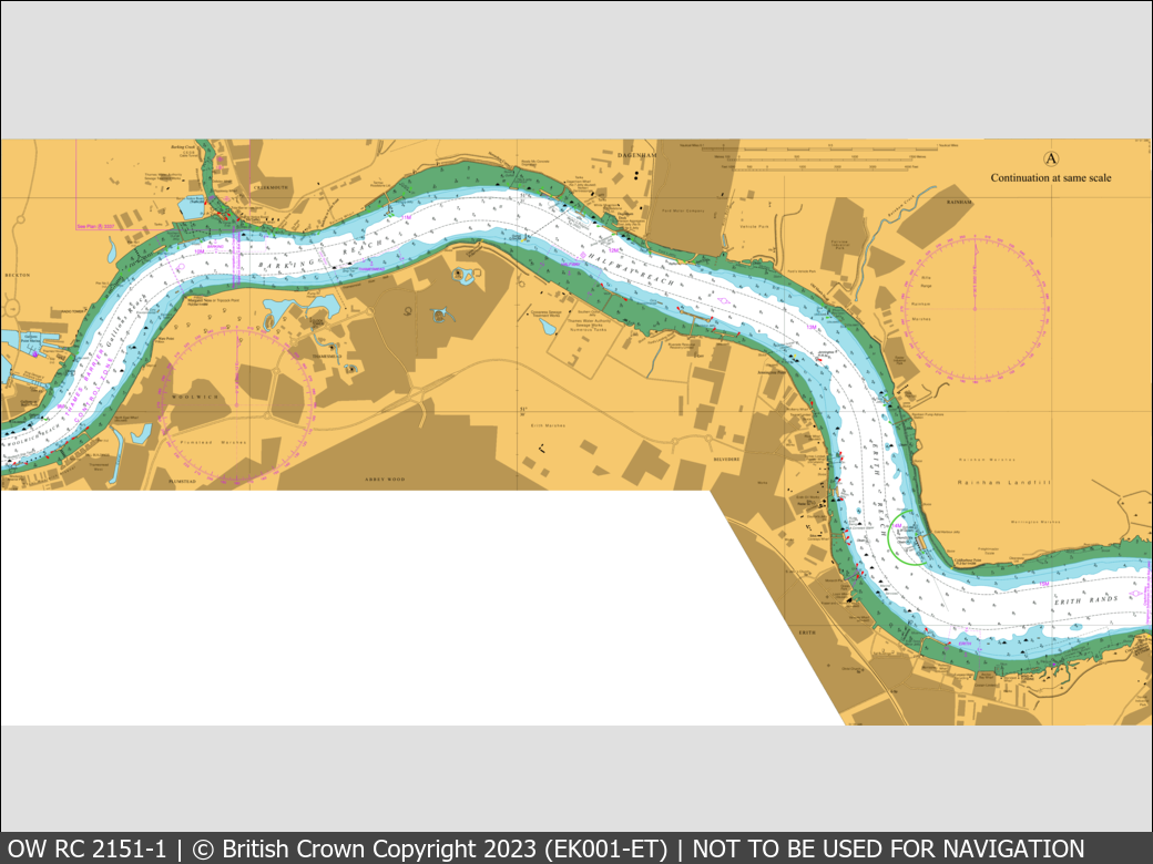 OceanWise Raster Chart 2151 panels