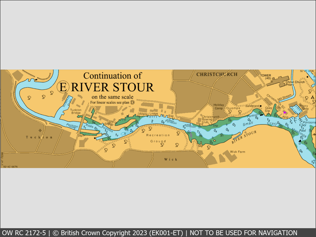 OceanWise Raster Chart 2172 panels