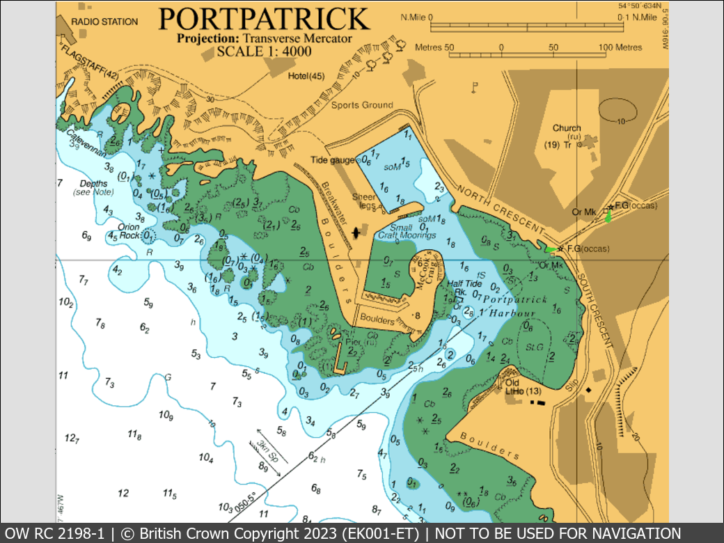 OceanWise Raster Chart 2198 panels