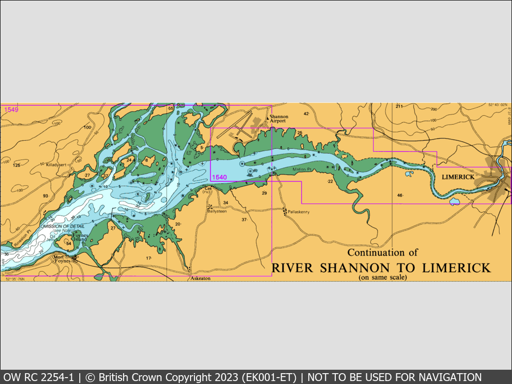 OceanWise Raster Chart 2254 panels