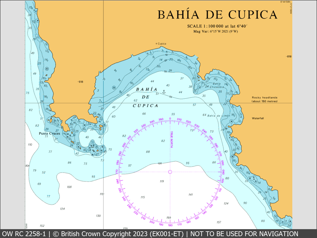 OceanWise Raster Chart 2258 panels