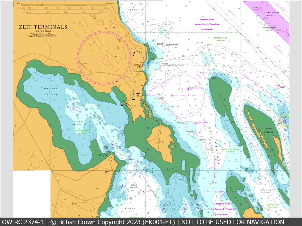 OceanWise Raster Chart 2374 panels