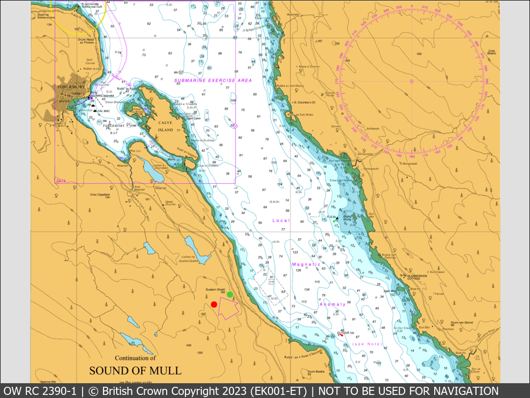 OceanWise Raster Chart 2390 panels