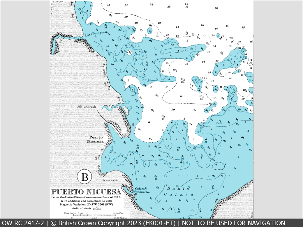 OceanWise Raster Chart 2417 panels