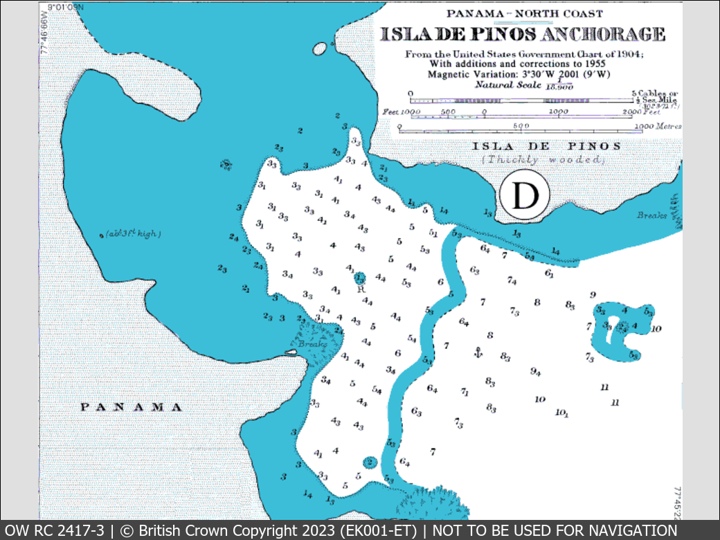 OceanWise Raster Chart 2417 panels