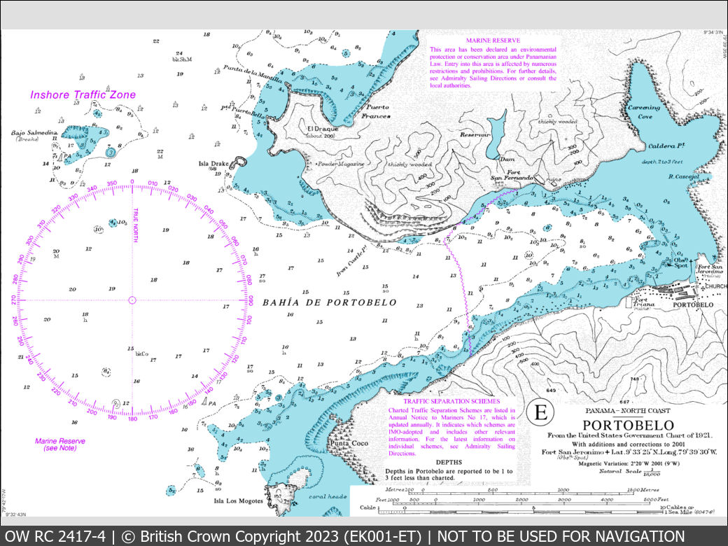 OceanWise Raster Chart 2417 panels