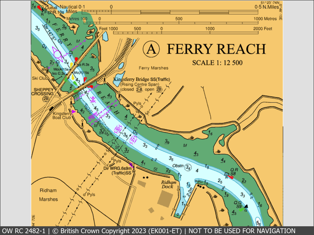 OceanWise Raster Chart 2482 panels