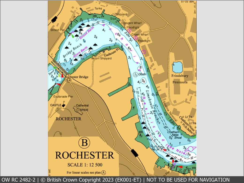 OceanWise Raster Chart 2482 panels