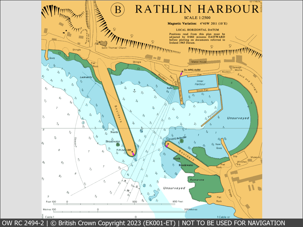 OceanWise Raster Chart 2494 panels