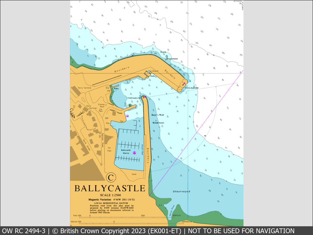 OceanWise Raster Chart 2494 panels