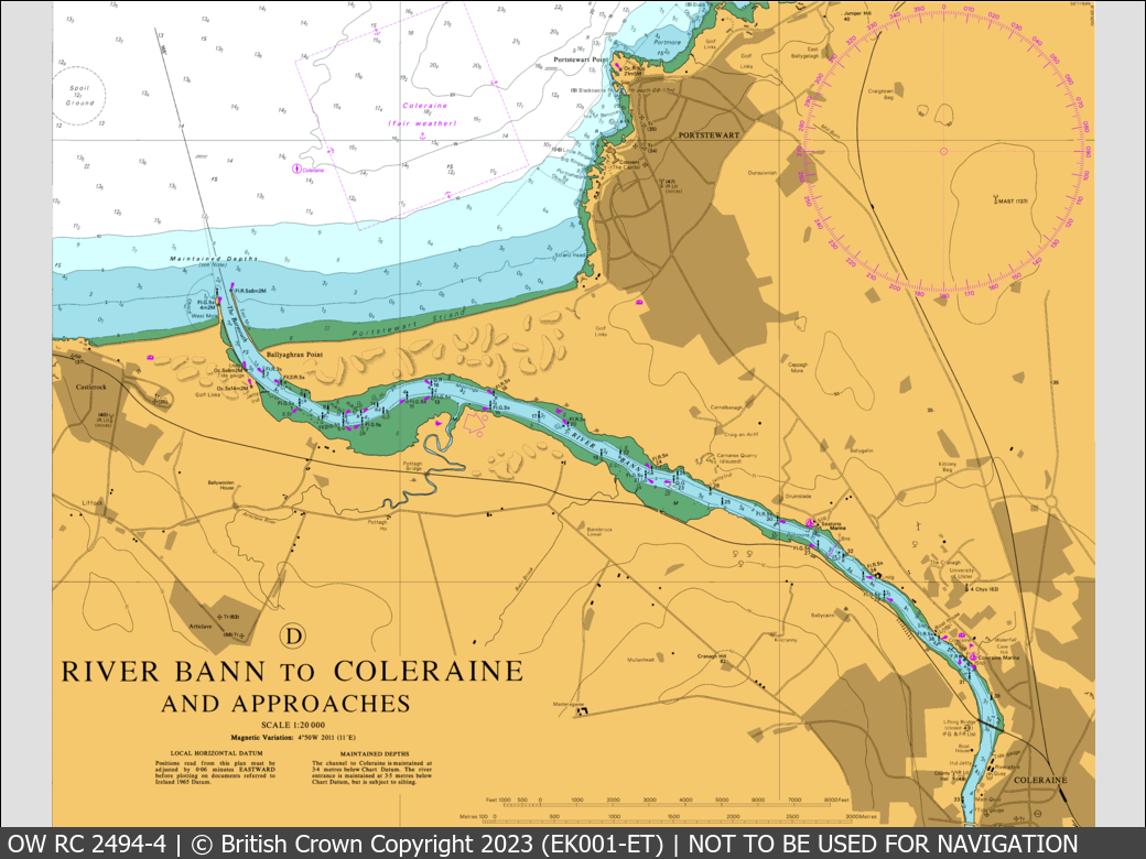 OceanWise Raster Chart 2494 panels