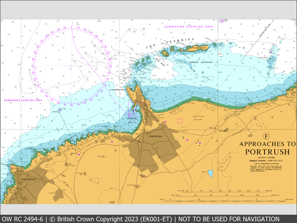 OceanWise Raster Chart 2494 panels