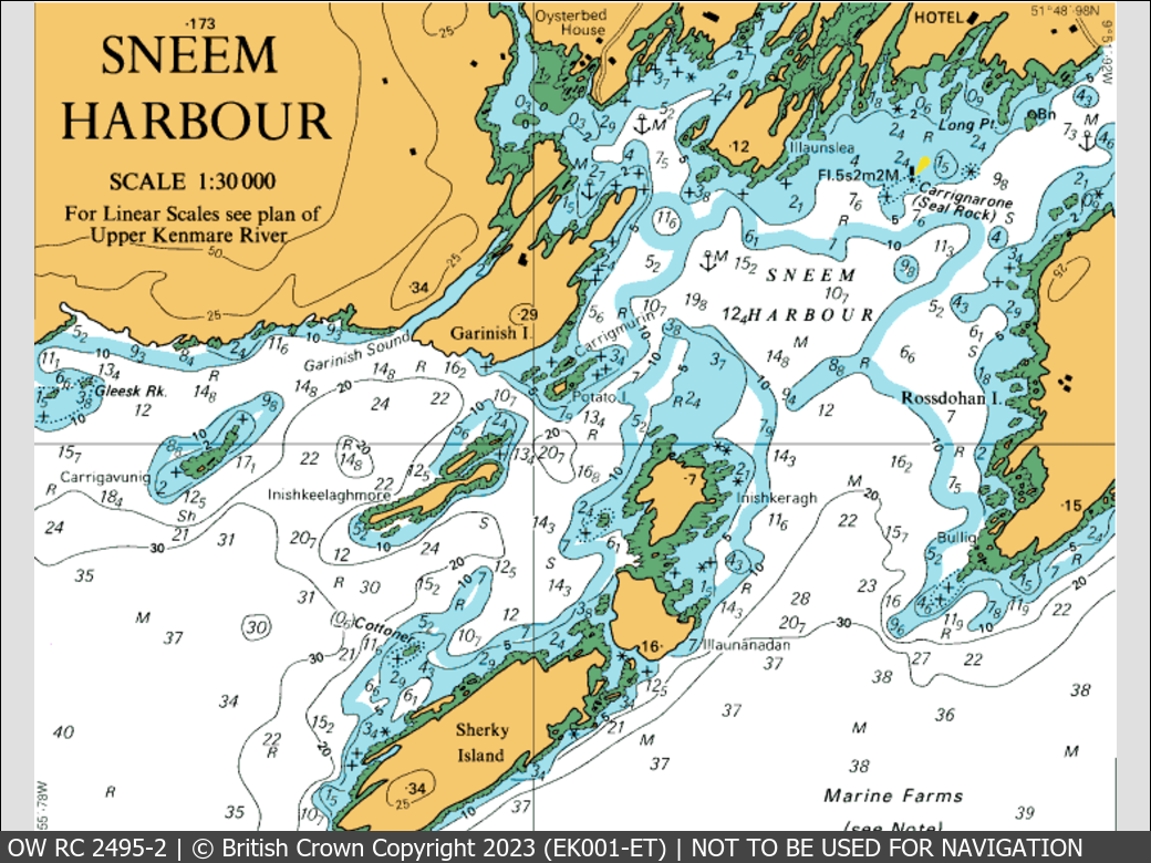 OceanWise Raster Chart 2495 panels