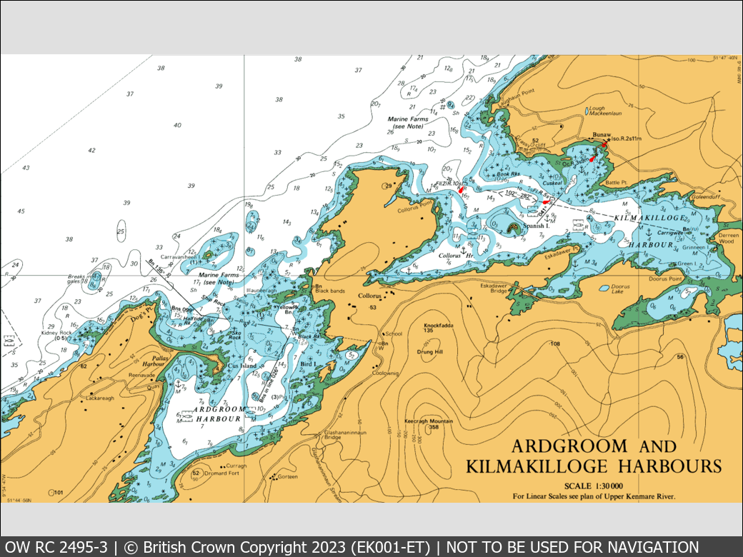 OceanWise Raster Chart 2495 panels