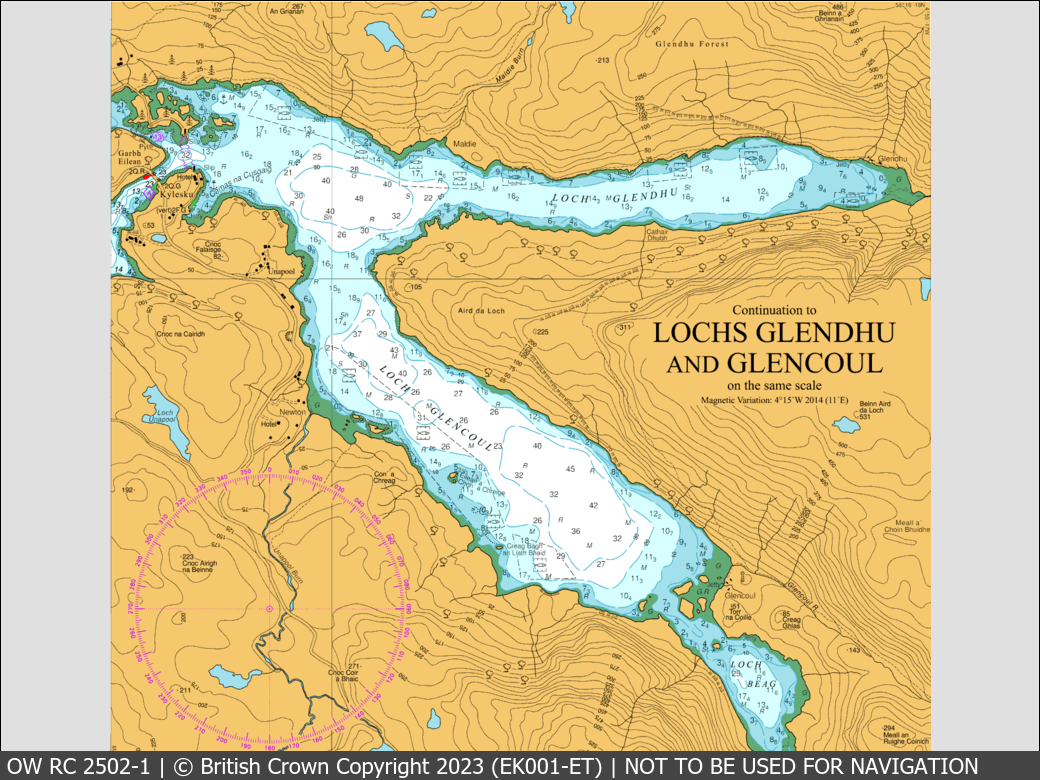 OceanWise Raster Chart 2502 panels