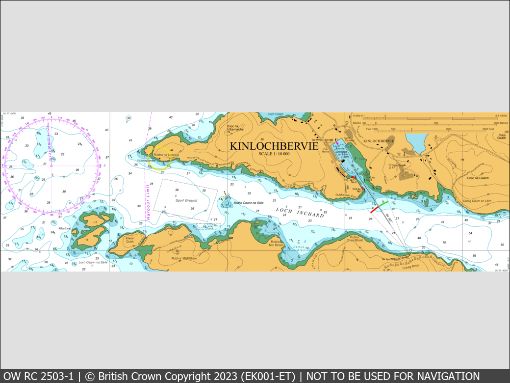 OceanWise Raster Chart 2503 panels