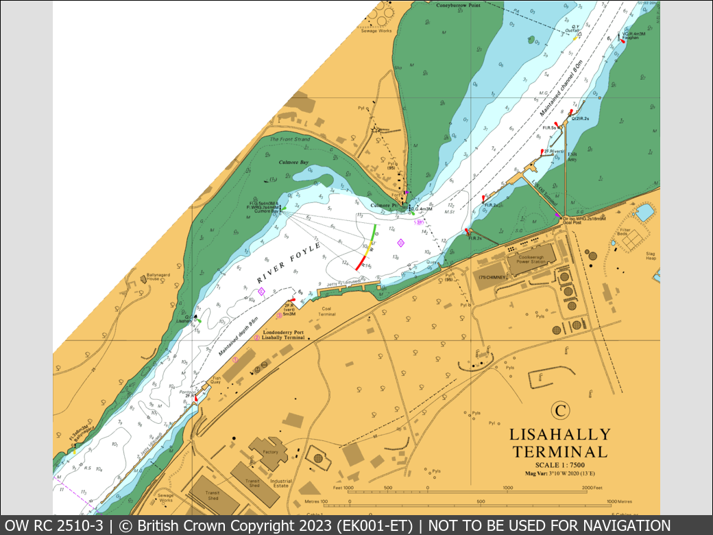 OceanWise Raster Chart 2510 panels