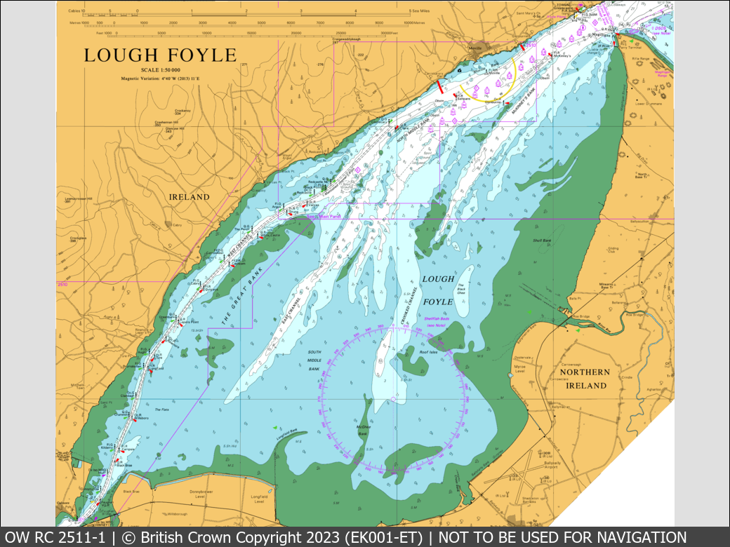 OceanWise Raster Chart 2511 panels