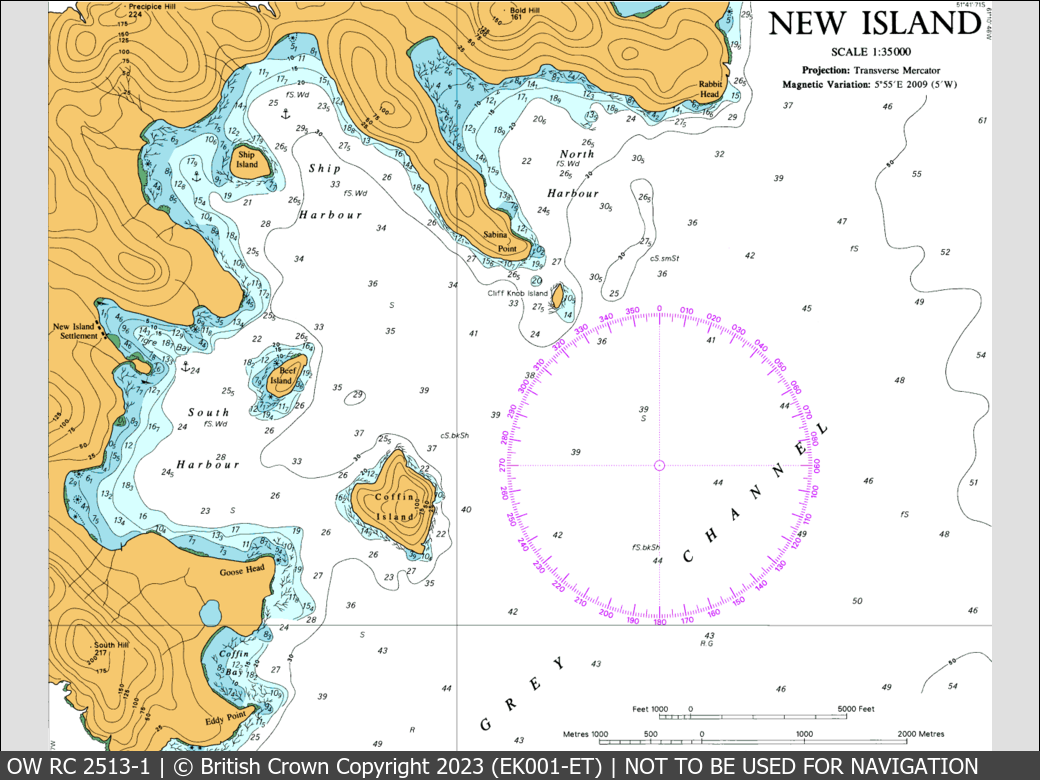 OceanWise Raster Chart 2513 panels