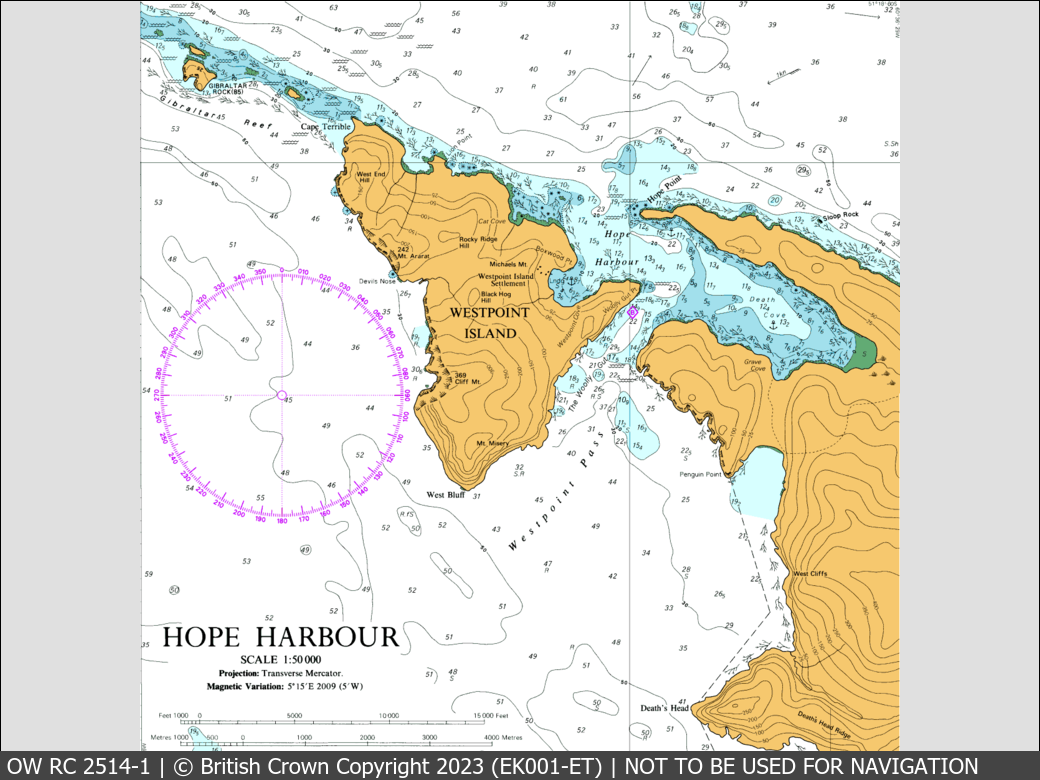 OceanWise Raster Chart 2514 panels