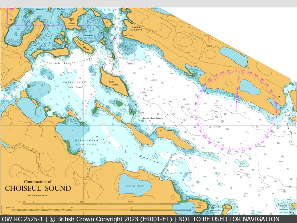 OceanWise Raster Chart 2525 panels