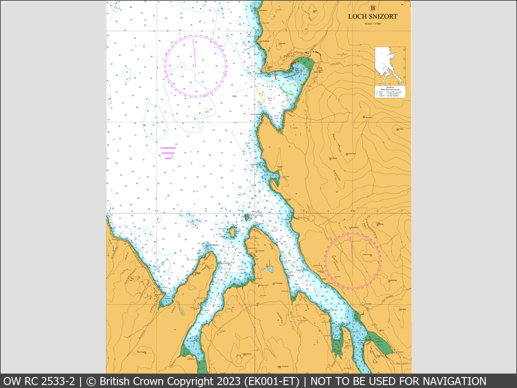 OceanWise Raster Chart 2533 panels