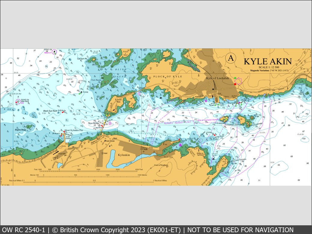 OceanWise Raster Chart 2540 panels