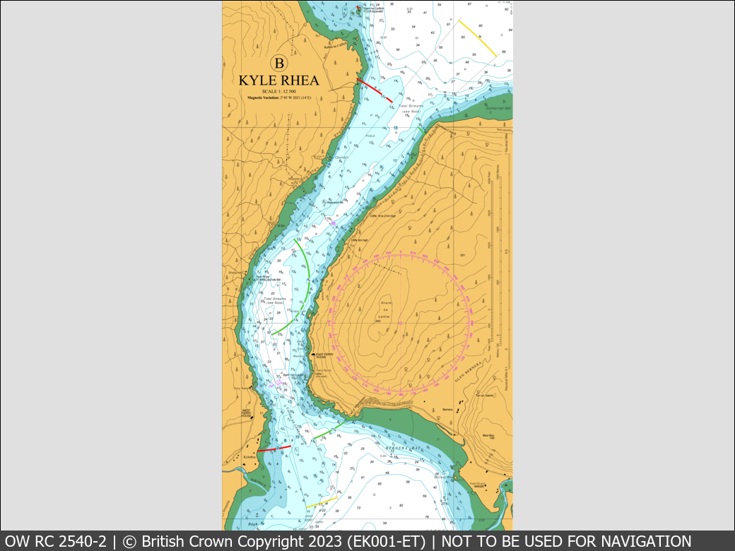 OceanWise Raster Chart 2540 panels