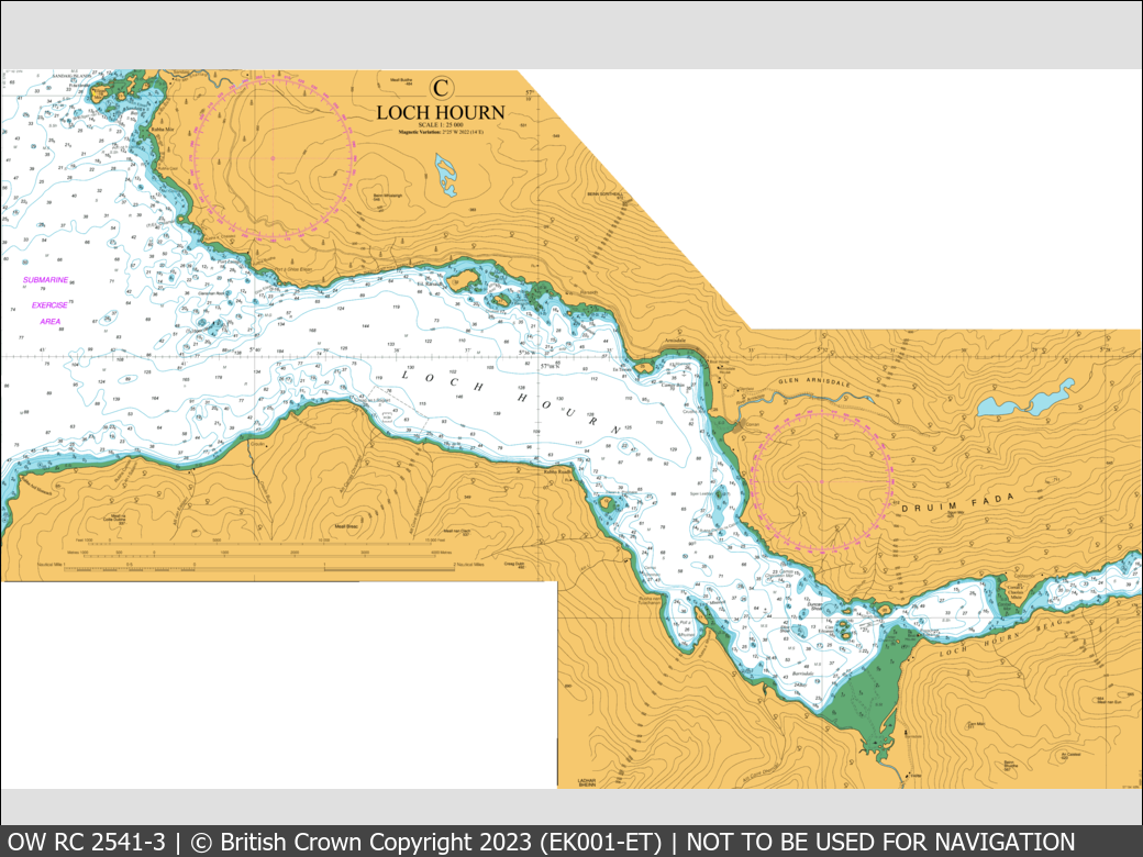 OceanWise Raster Chart 2541 panels