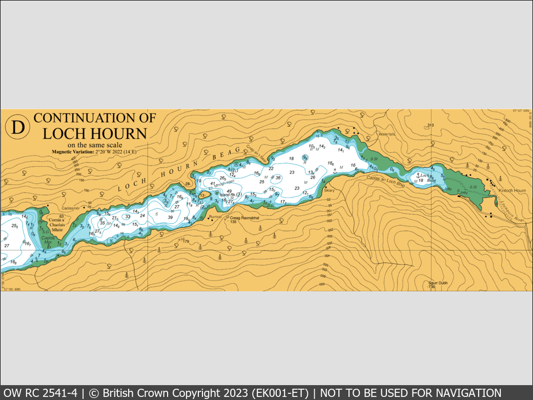 OceanWise Raster Chart 2541 panels