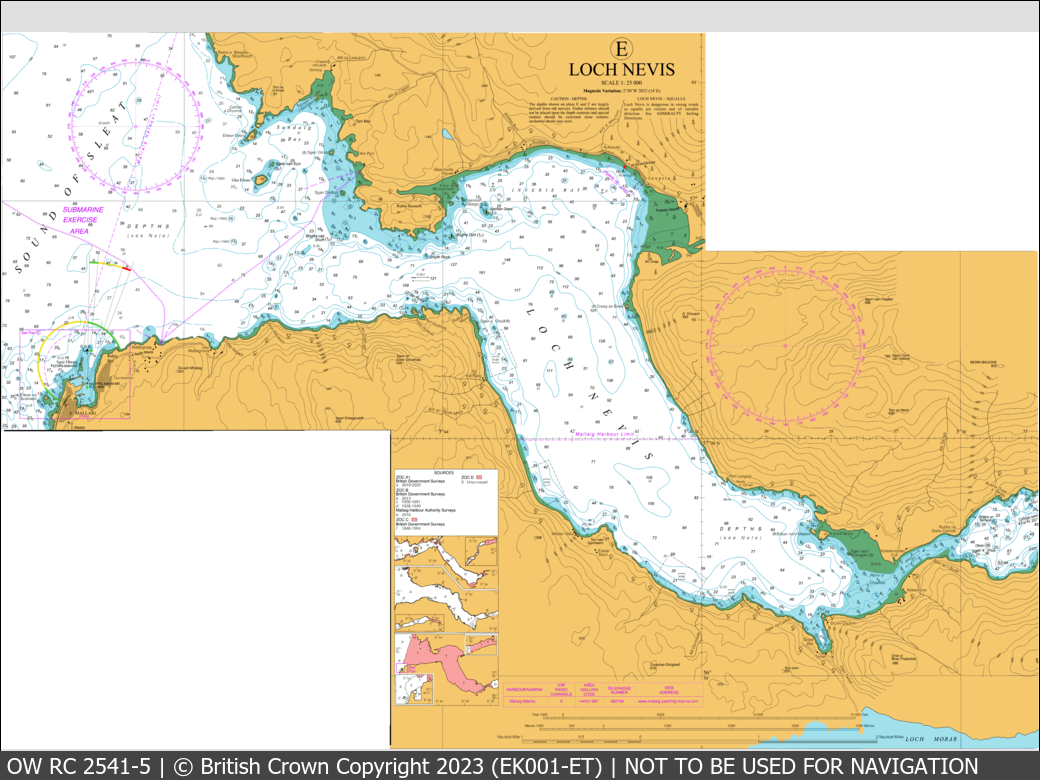 OceanWise Raster Chart 2541 panels