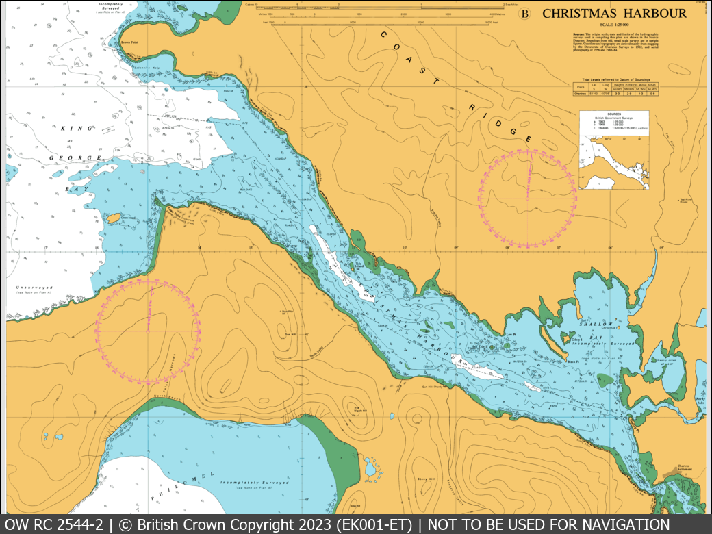 OceanWise Raster Chart 2544 panels