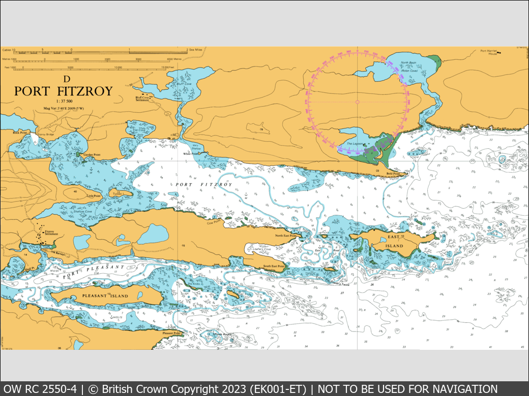 OceanWise Raster Chart 2550 panels