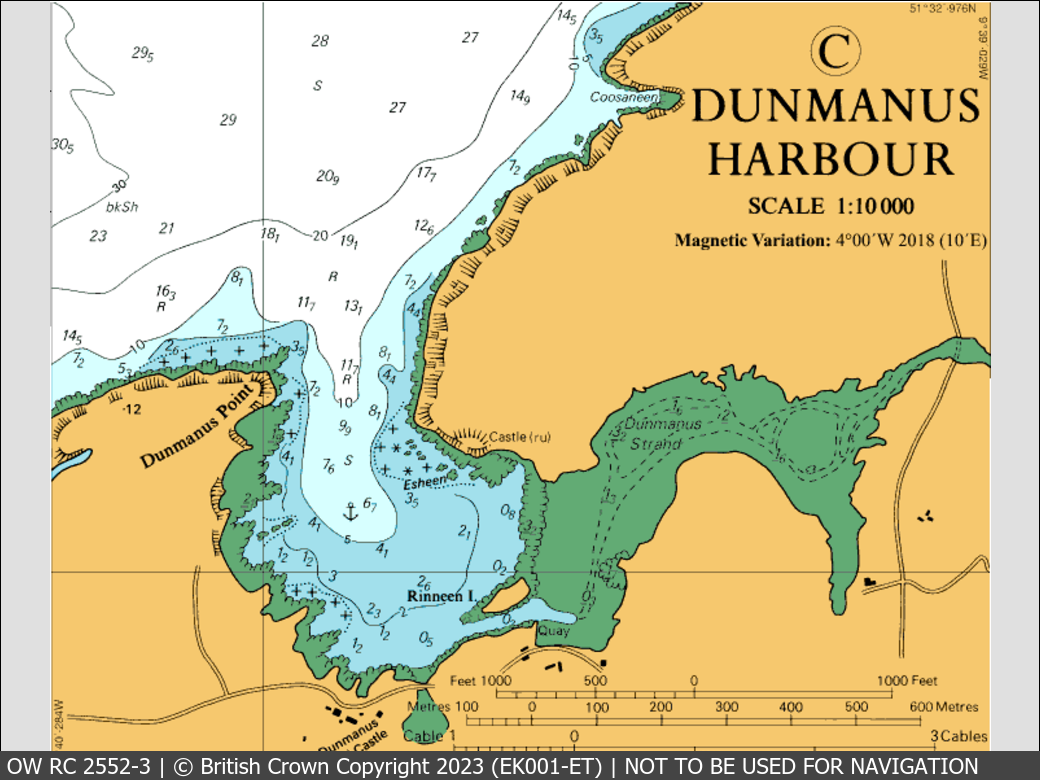 OceanWise Raster Chart 2552 panels