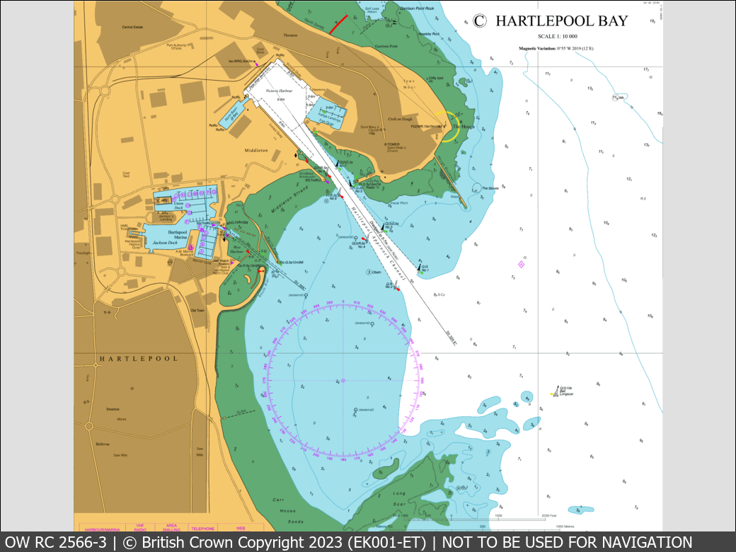 OceanWise Raster Chart 2566 panels