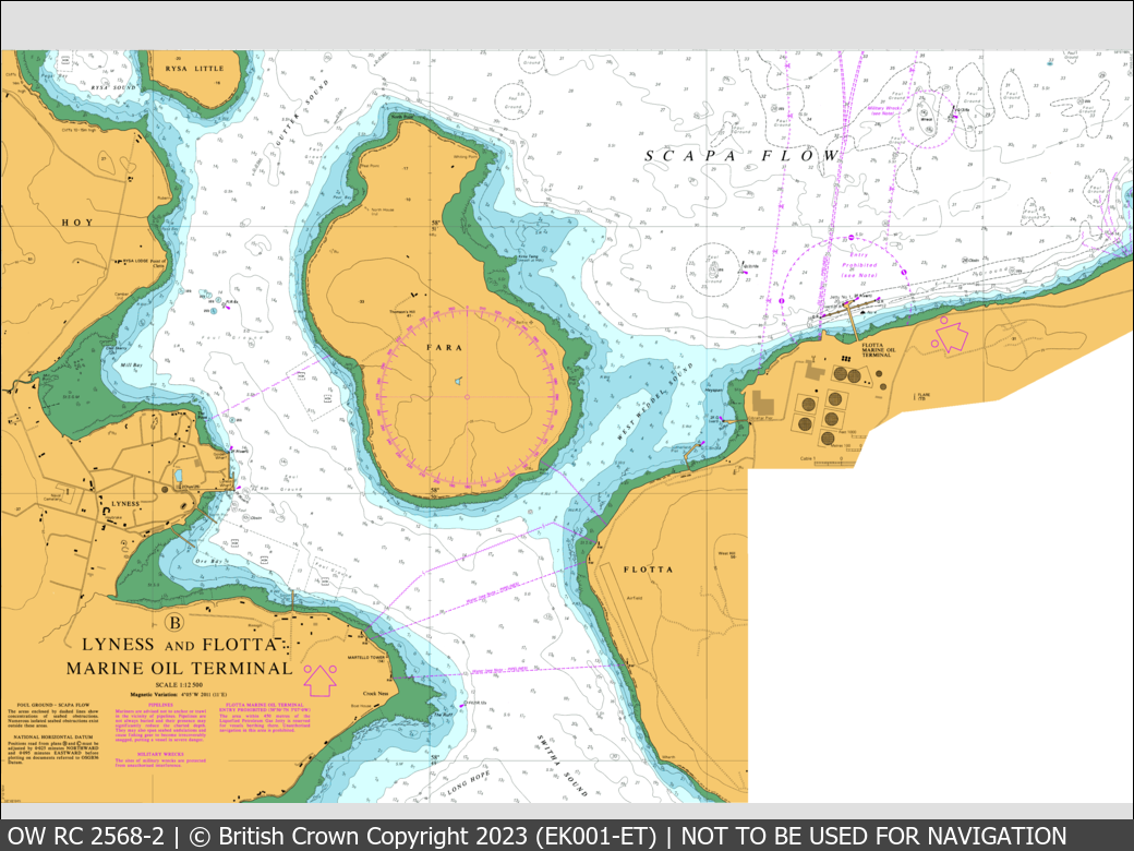 OceanWise Raster Chart 2568 panels