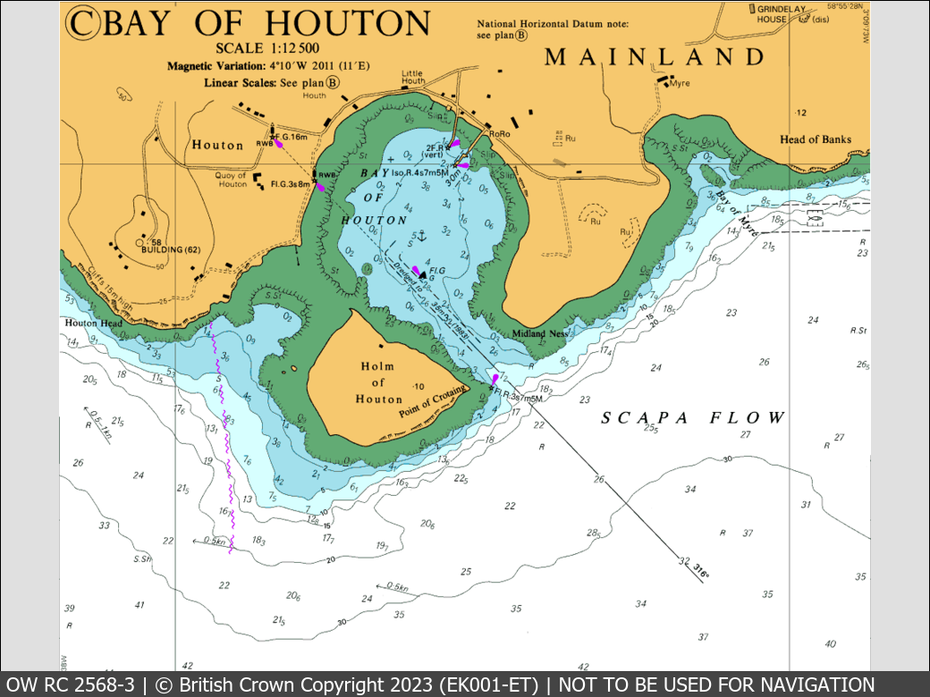 OceanWise Raster Chart 2568 panels