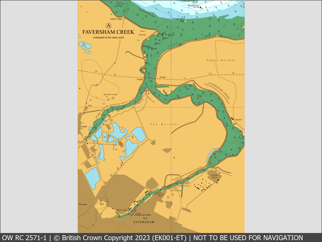 OceanWise Raster Chart 2571 panels