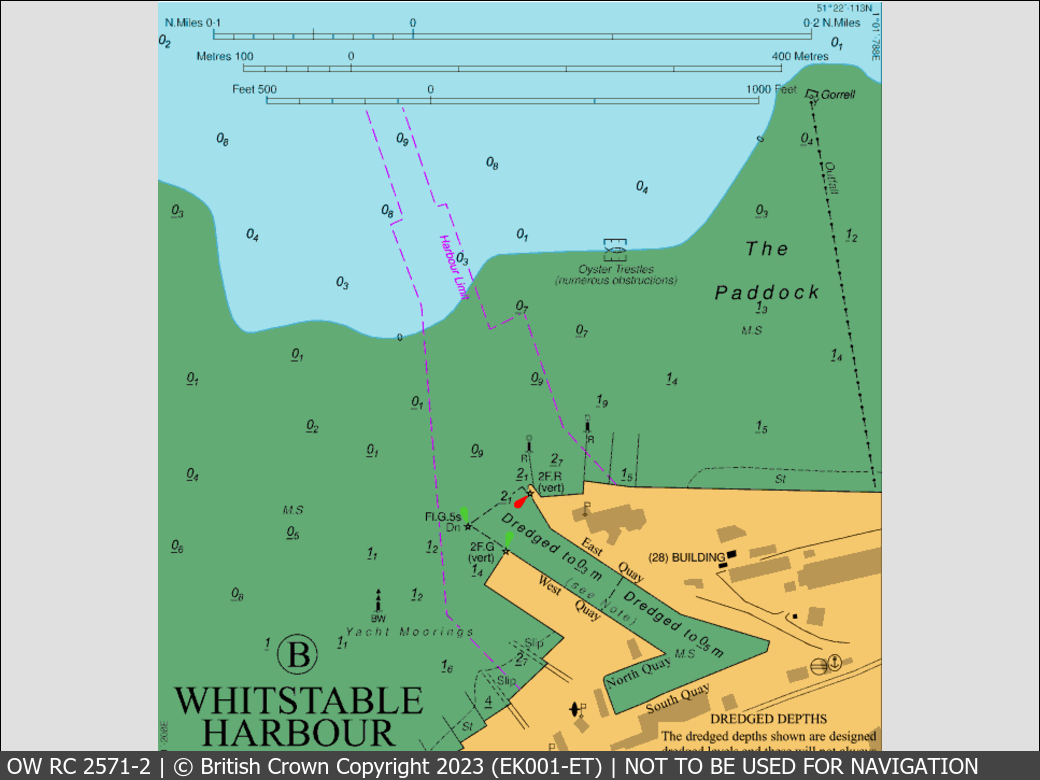 OceanWise Raster Chart 2571 panels