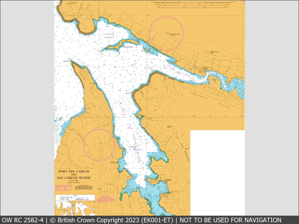 OceanWise Raster Chart 2582 panels