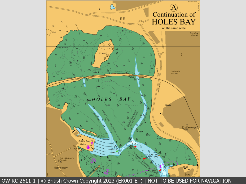 OceanWise Raster Chart 2611 panels