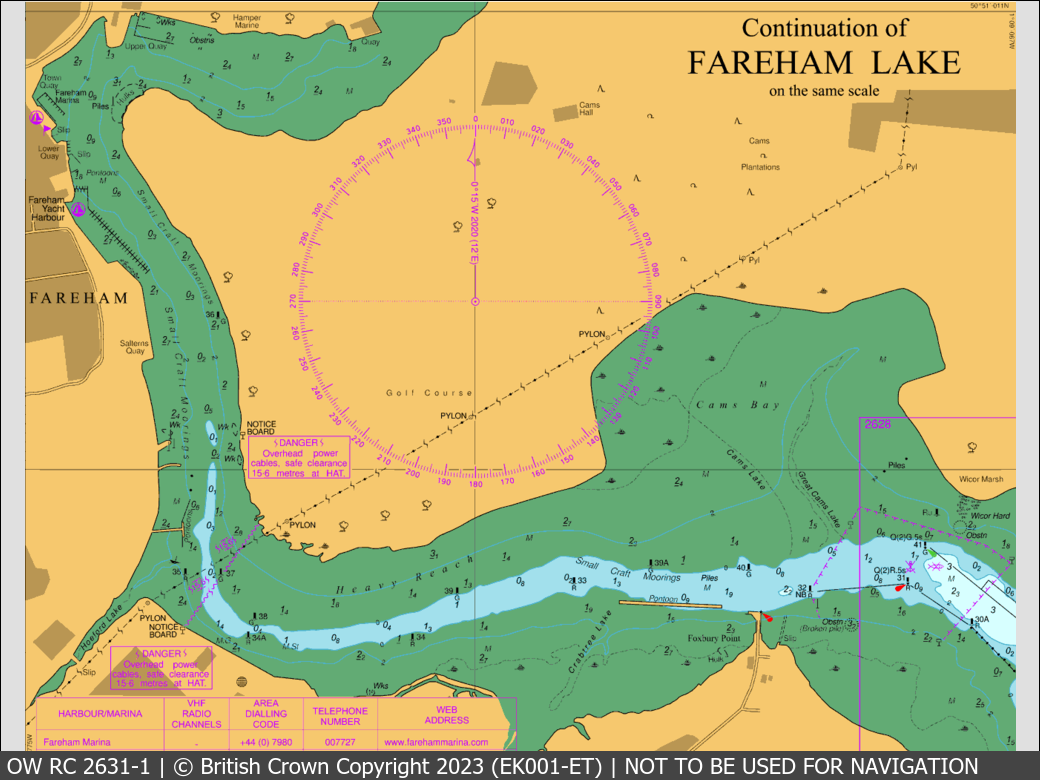 OceanWise Raster Chart 2631 panels