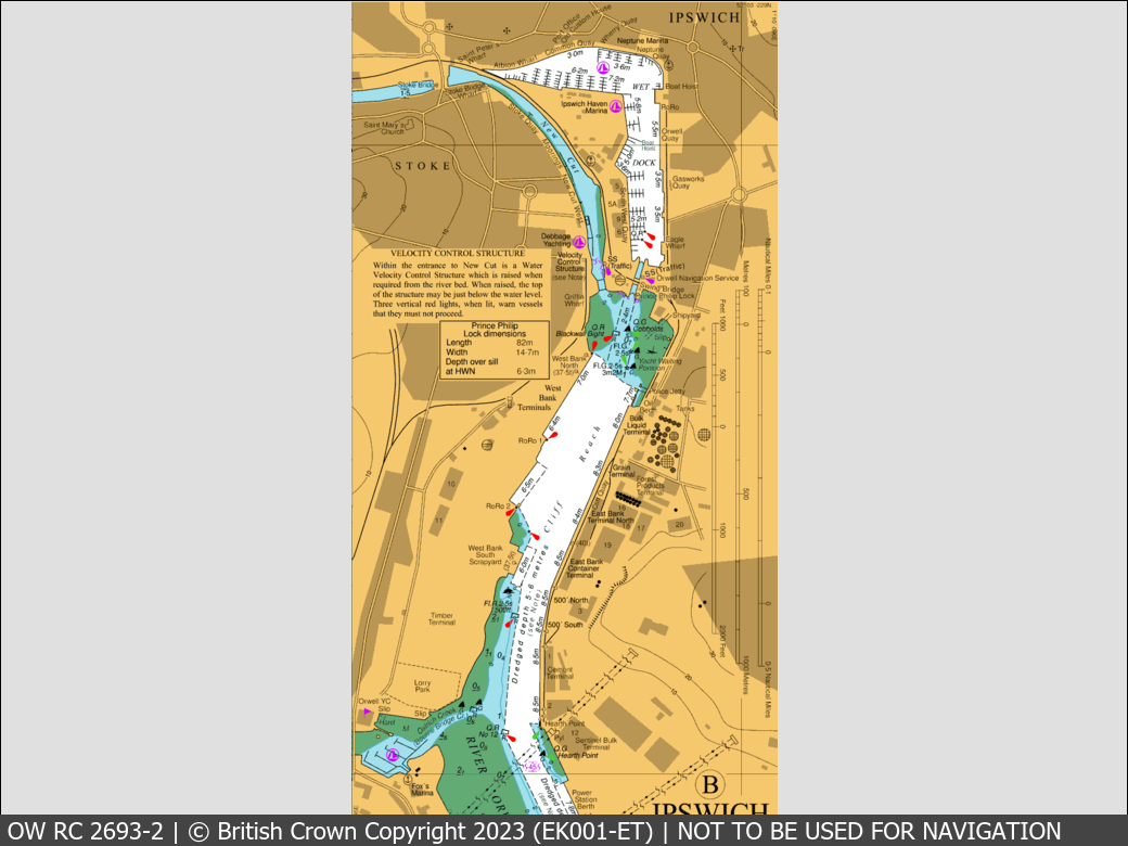 OceanWise Raster Chart 2693 panels