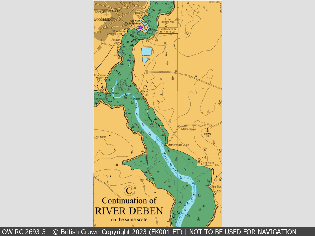 OceanWise Raster Chart 2693 panels