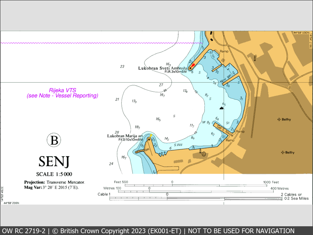 OceanWise Raster Chart 2719 panels