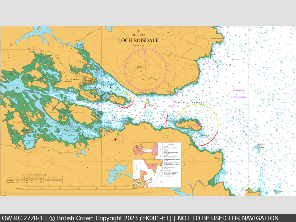 OceanWise Raster Chart 2770 panels