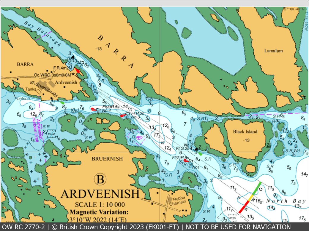 OceanWise Raster Chart 2770 panels