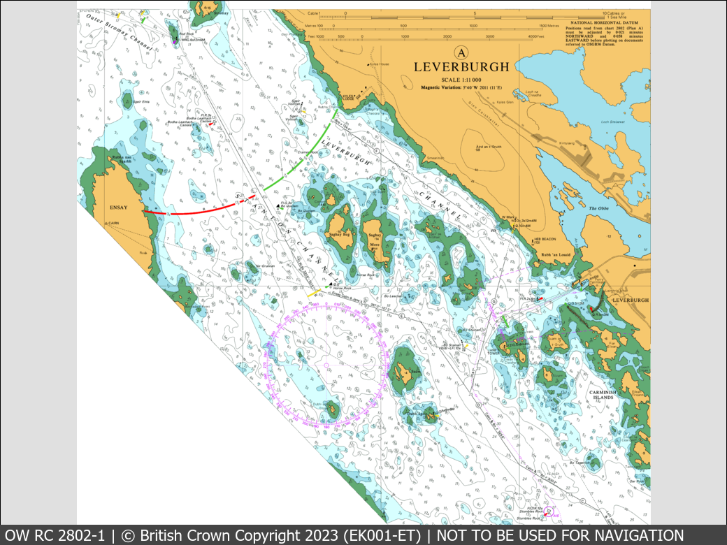 OceanWise Raster Chart 2802 panels