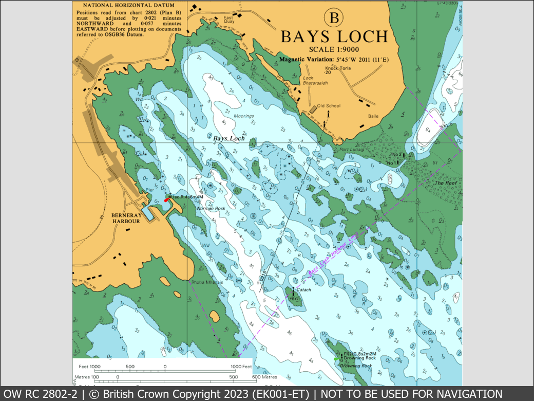 OceanWise Raster Chart 2802 panels