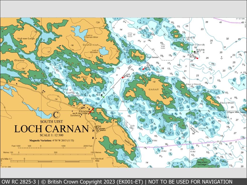 OceanWise Raster Chart 2825 panels